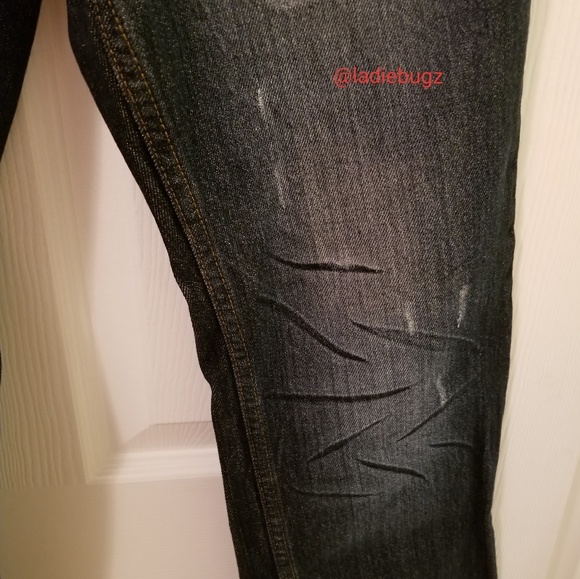 Mossimo Supply Premium Denim Distressed Jeans - Picture 4 of 6